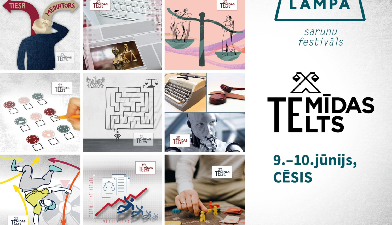 Attēlā ir vizuālais attainojums festivāla teltij
